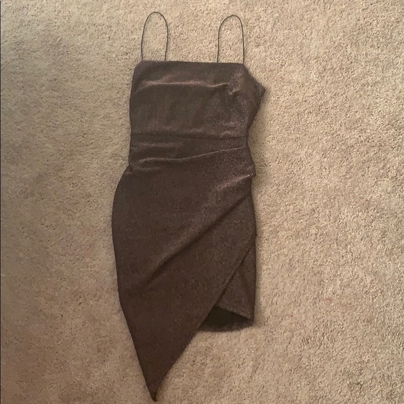 Windsor Glitter Party Dress- Dark Mauve - Picture 2 of 2